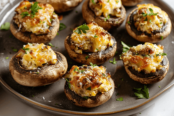 Stuffed mushrooms wine pairings